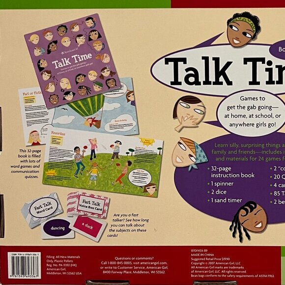 American Girl Talk Time Board Game NEW - Picture 3 of 4